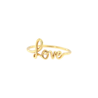 18ct gold Love ring