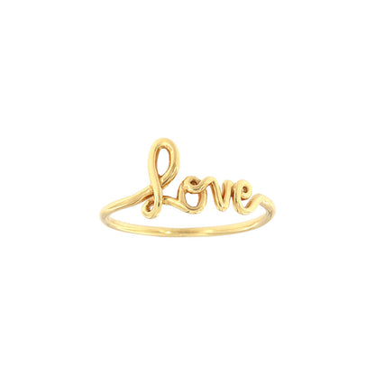 18ct gold Love ring