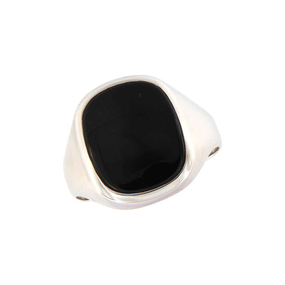 18ct gold Black stone ring