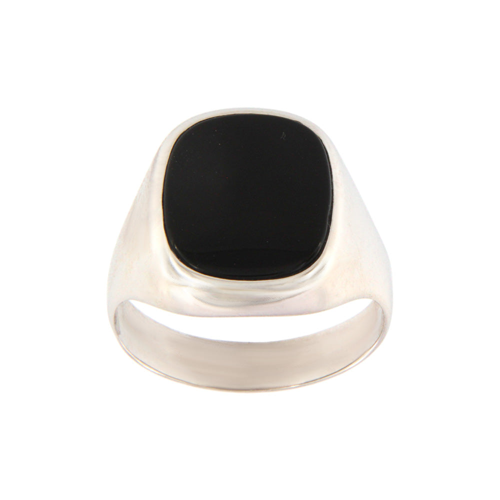 18ct gold Black stone ring