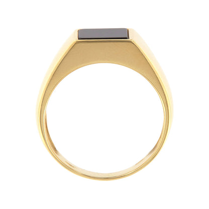 18ct gold Black stone ring