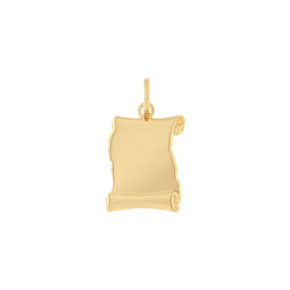 18ct gold Scroll pendant