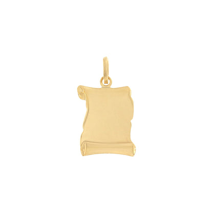 18ct gold Scroll pendant