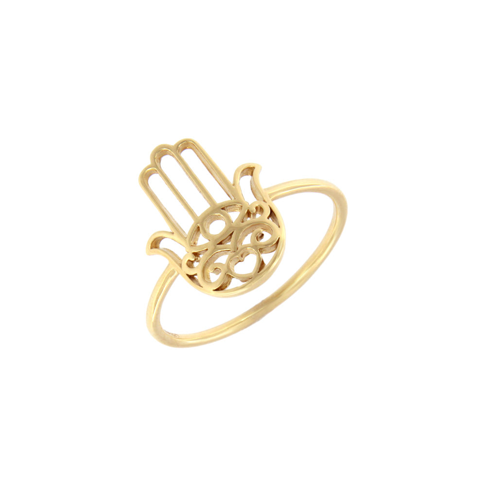 18ct gold Hand of Fatima ring