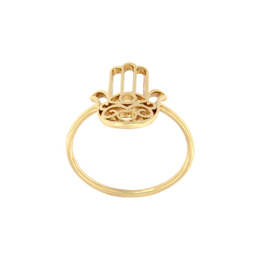 18ct gold Hand of Fatima ring