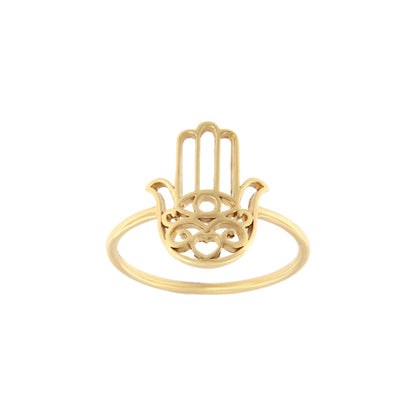 18ct gold Hand of Fatima ring