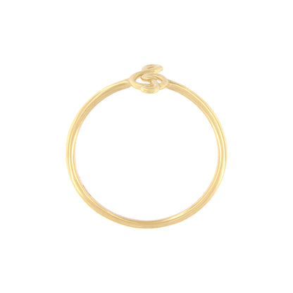 18ct gold Treble clef ring