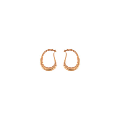 18ct gold Hinged snap hoop earrings