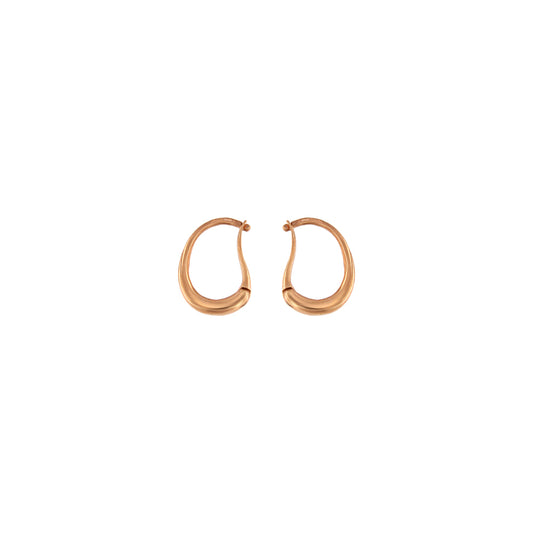 18ct gold Hinged snap hoop earrings