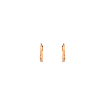 18ct gold Hinged snap hoop earrings