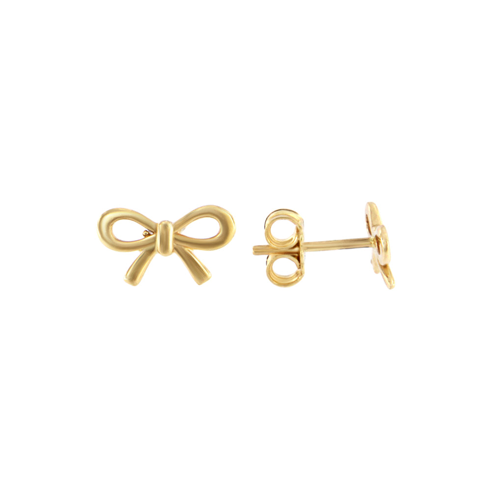 18ct gold Tie stud earrings