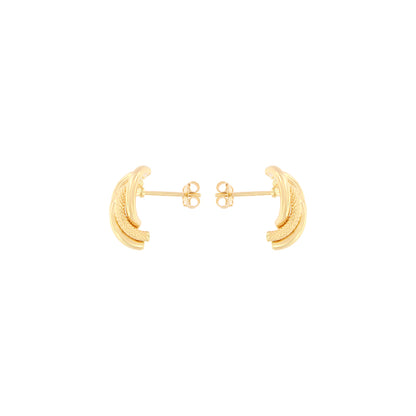 18ct gold Knot stud earrings