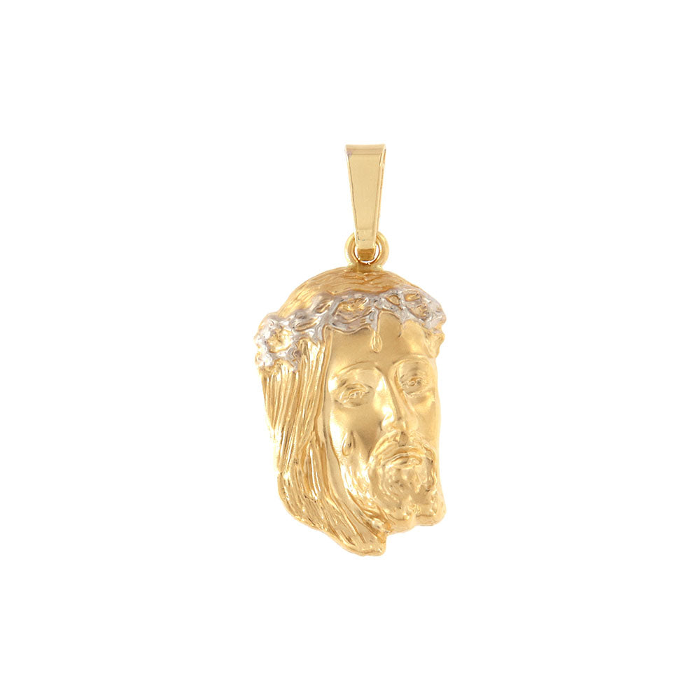 18ct gold Face Christ pendant