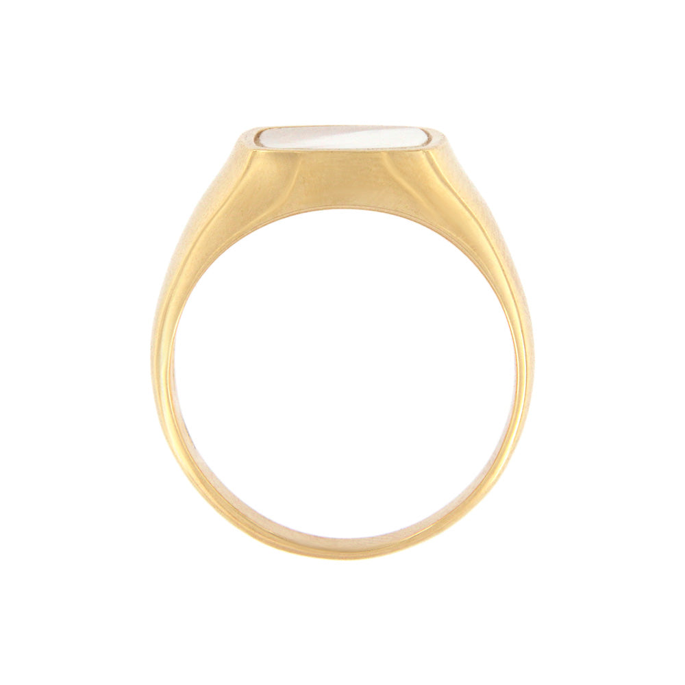 18ct gold Mother of pearl ring