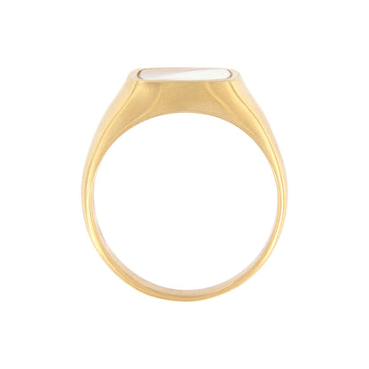 18ct gold Mother of pearl ring