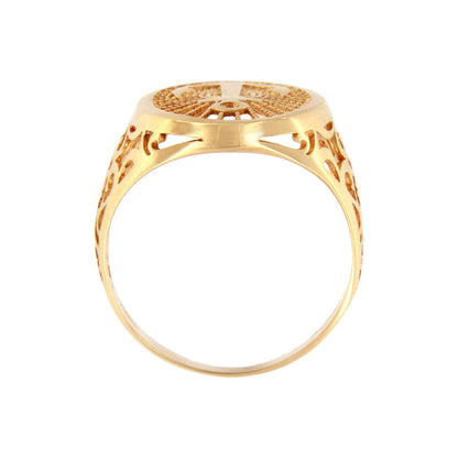 18ct gold Anchor ring