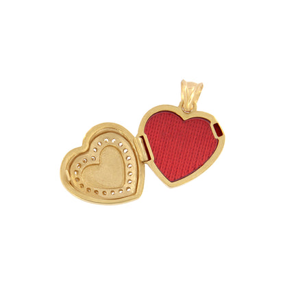 18ct gold Heart locket pendant