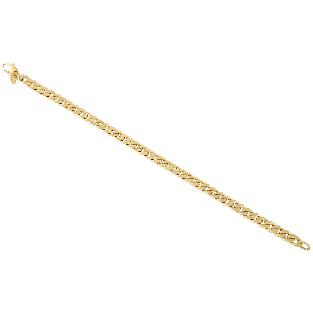 18ct gold Curb eights bracelet