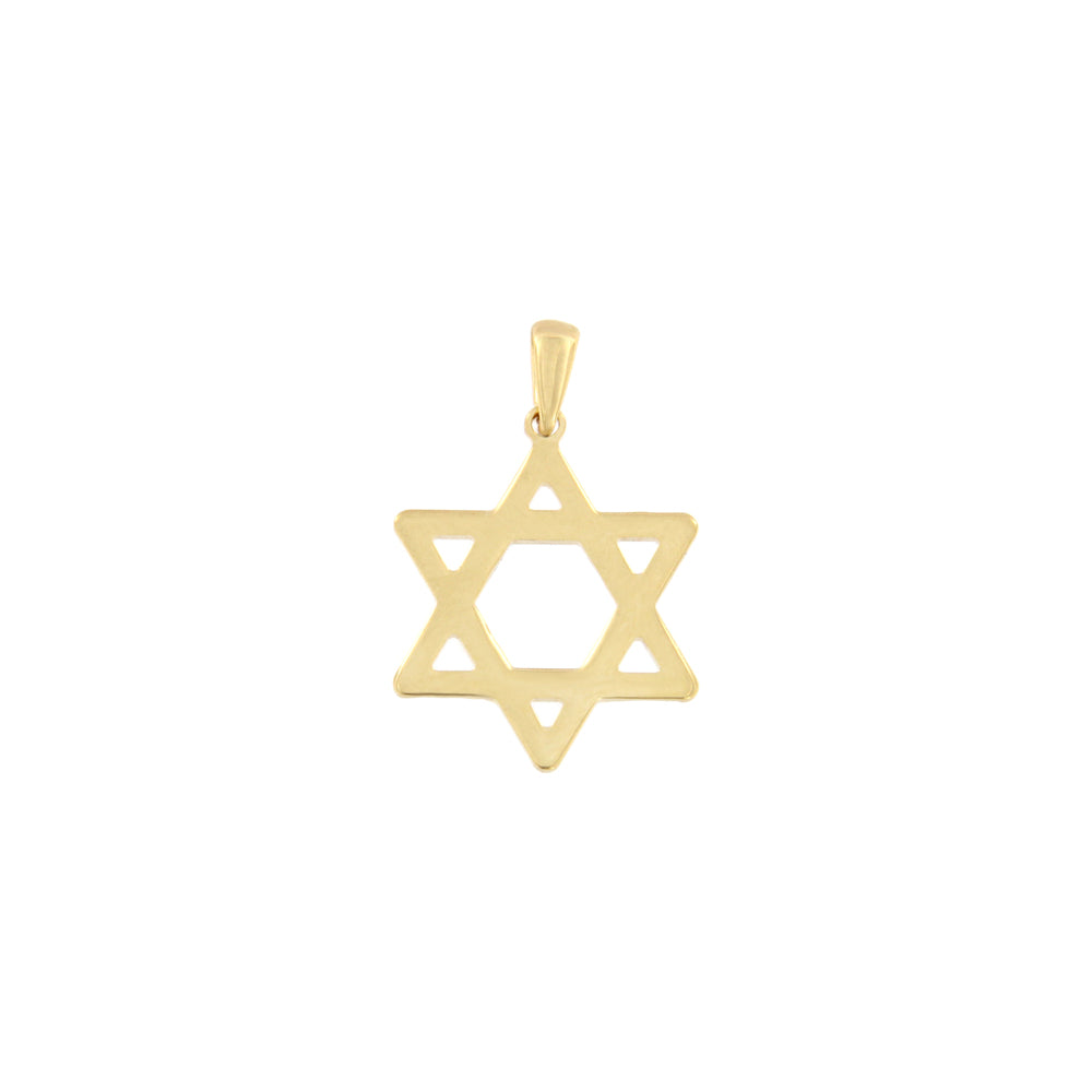 18ct gold Star of David pendant