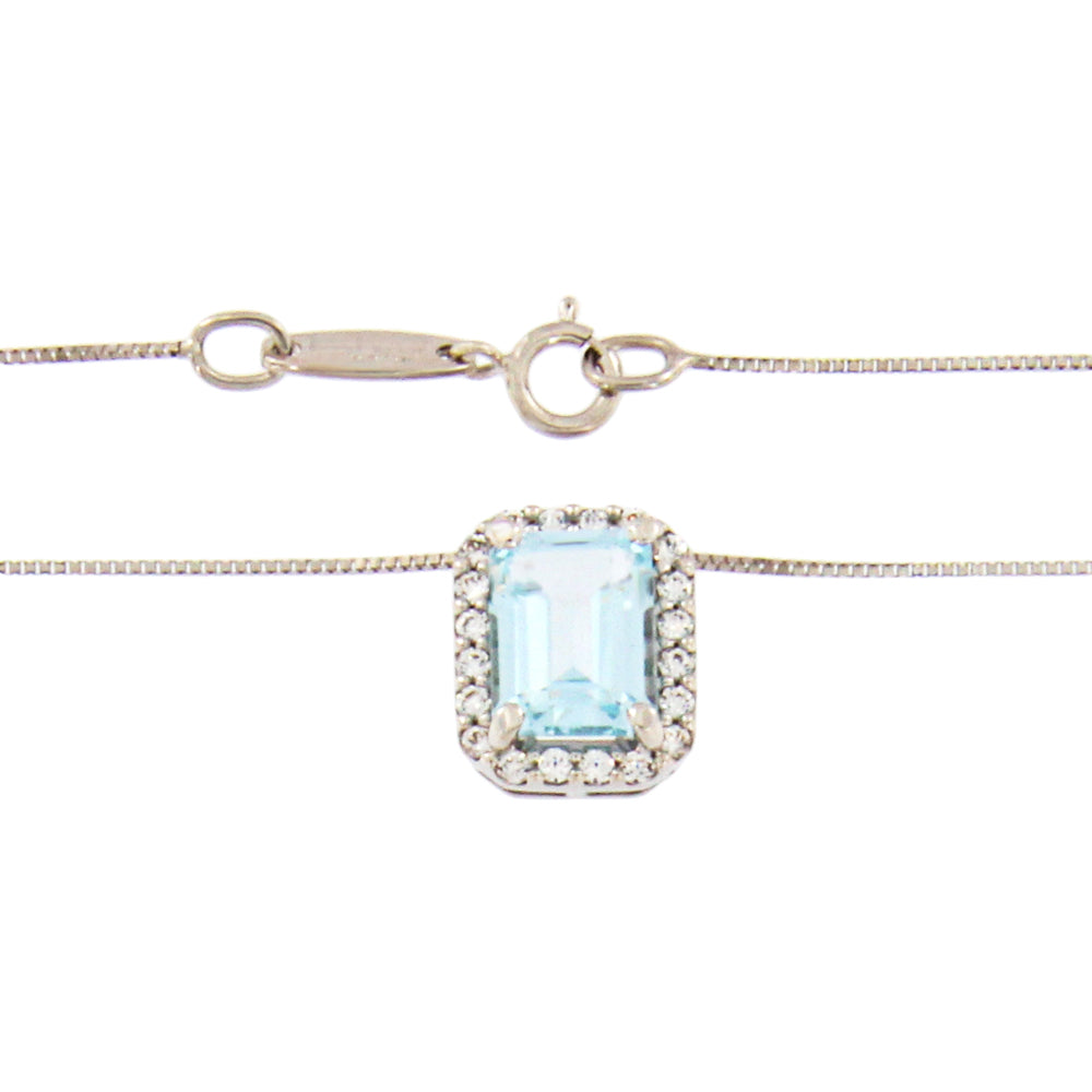 18ct gold Topaz necklace