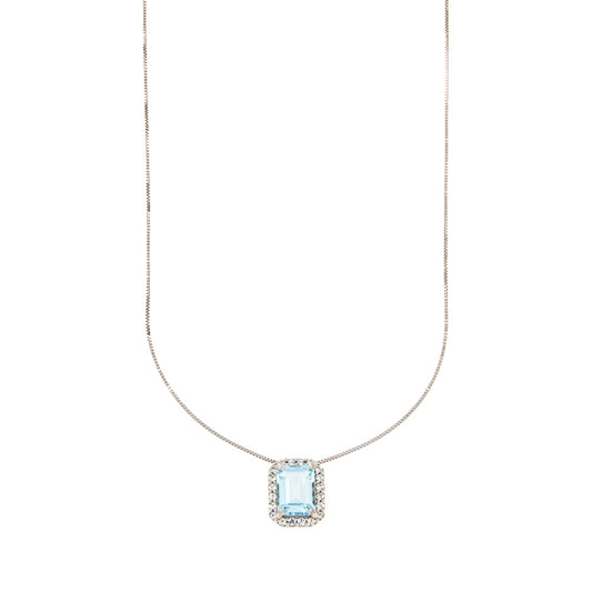 18ct gold Topaz necklace