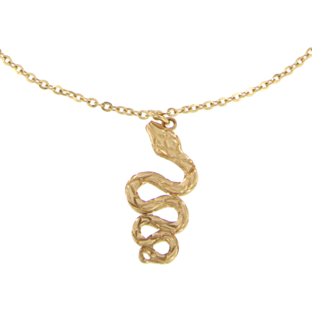 18ct gold Snake necklace