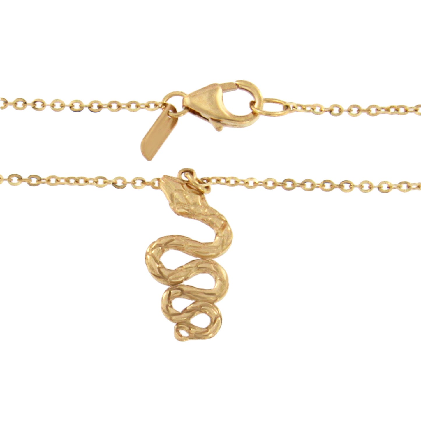 18ct gold Snake necklace