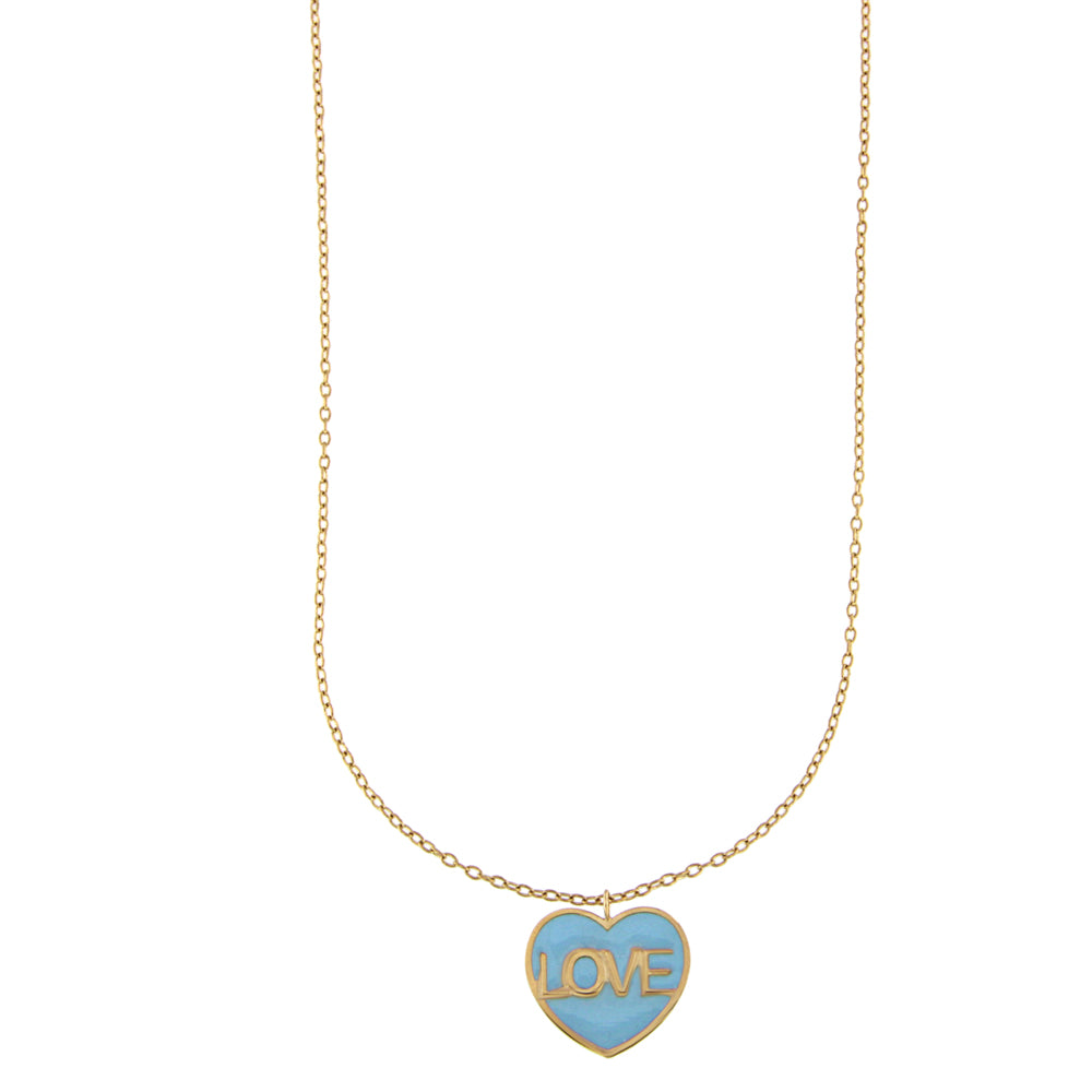 Love lightblue necklace