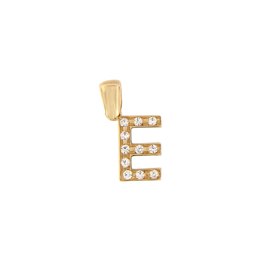 18ct gold Letter "E" pendant