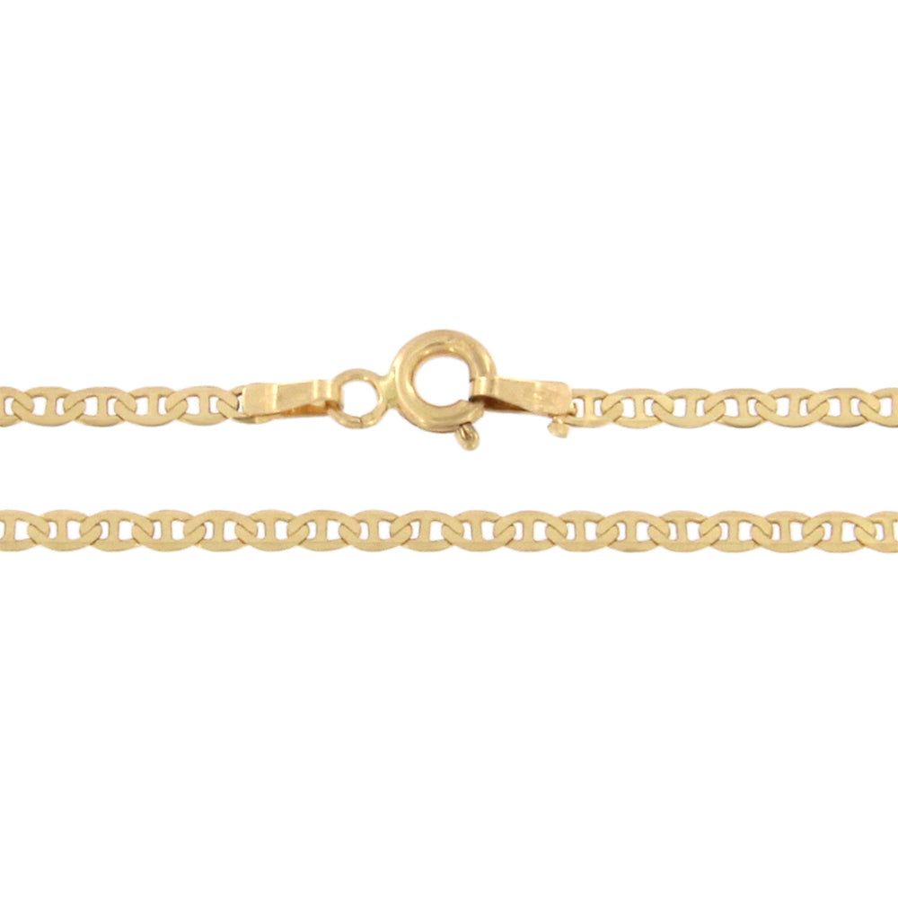 18ct gold Traversine chain