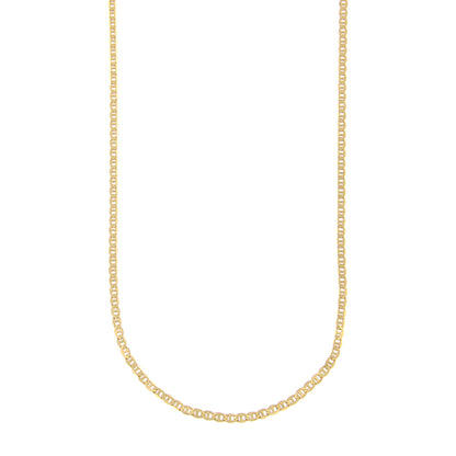 18ct gold Traversine chain