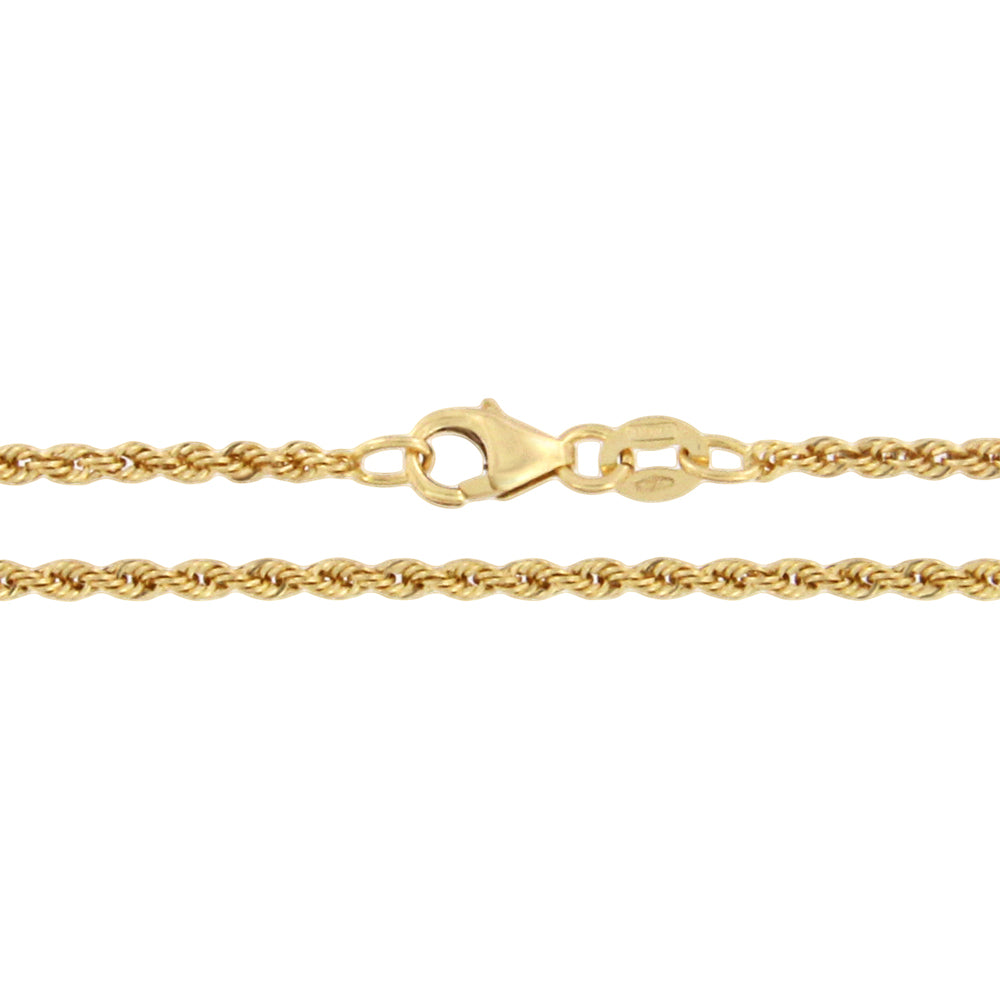 18ct gold Rope chain