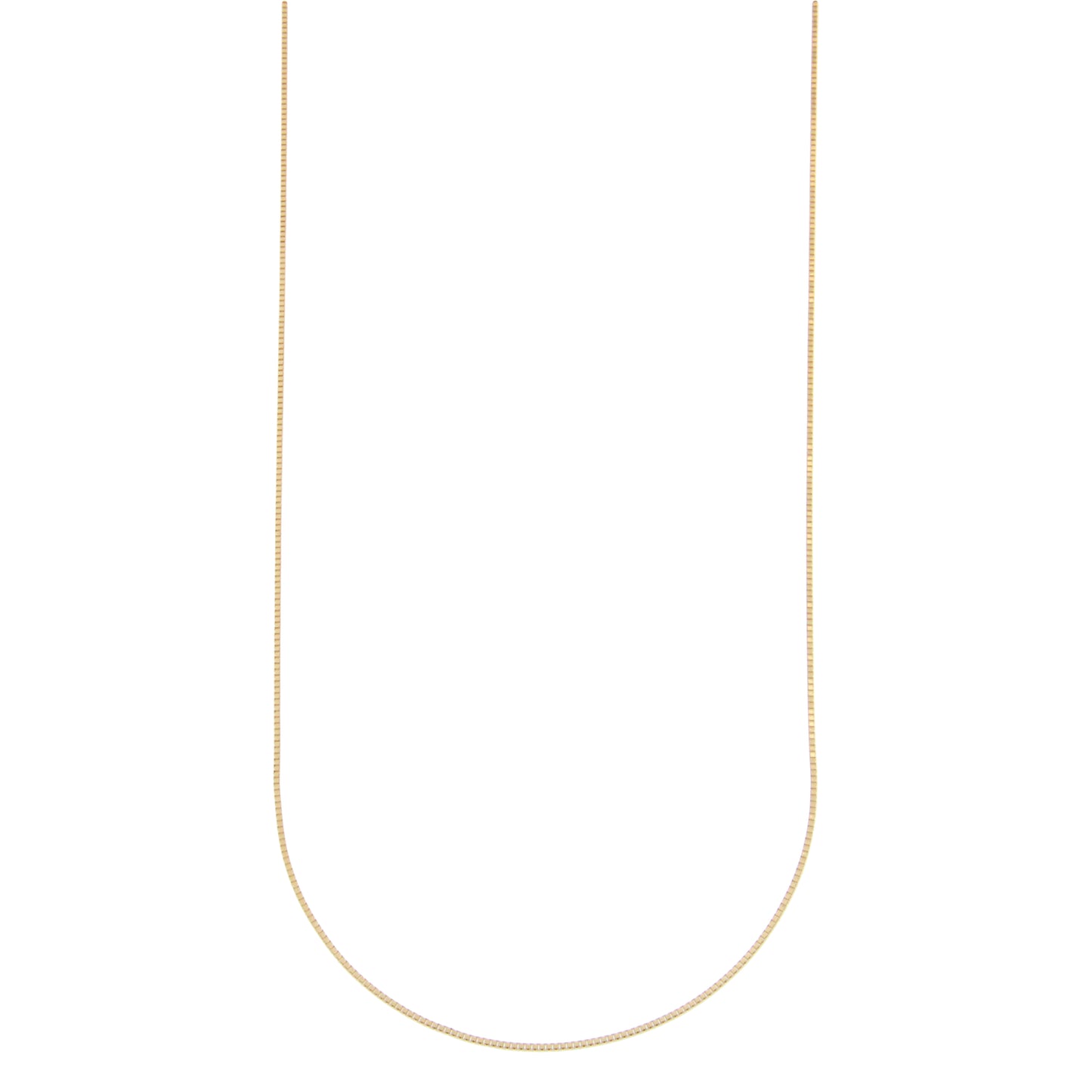 18ct gold Box chain