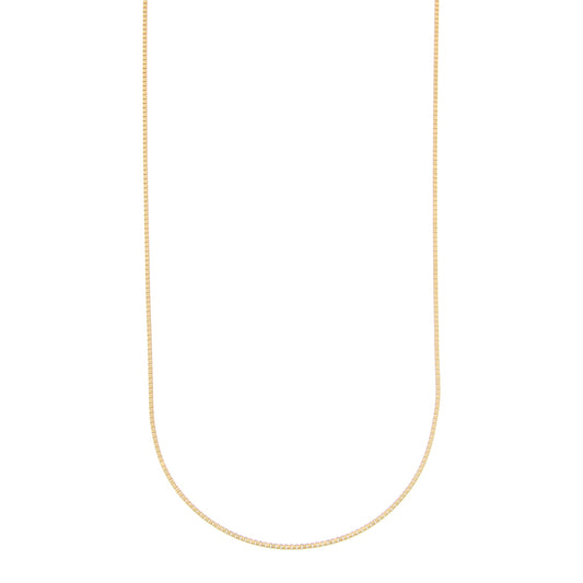 18ct gold Box chain