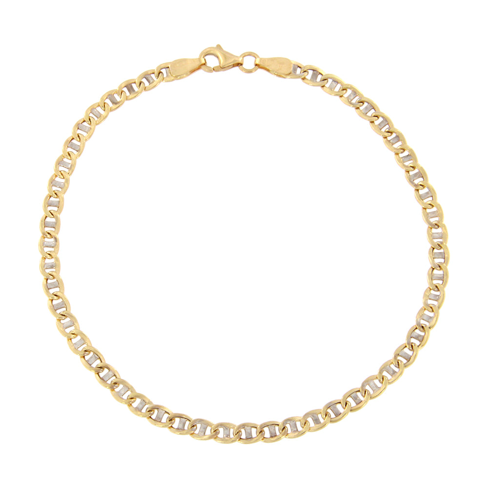 18ct gold Bicolor traversine bracelet