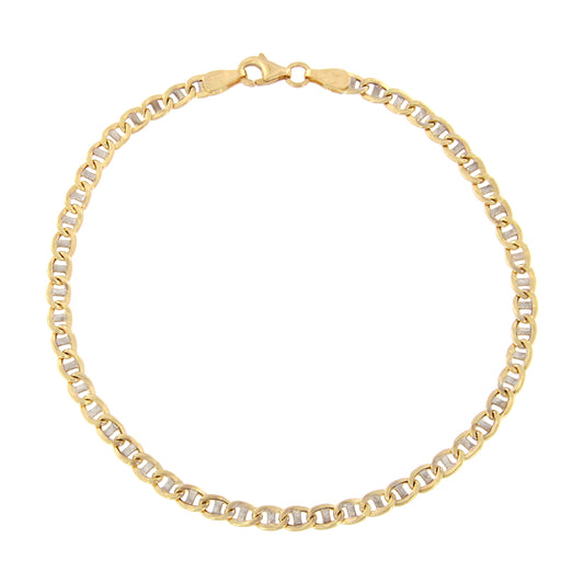 18ct gold Bicolor traversine bracelet