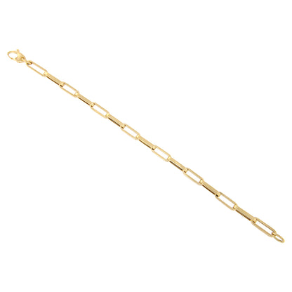 18ct gold Paper clip bracelet