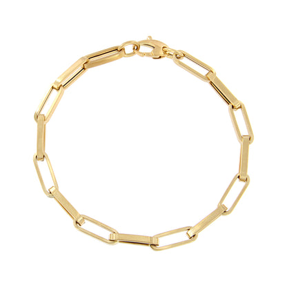 18ct gold Paper clip bracelet