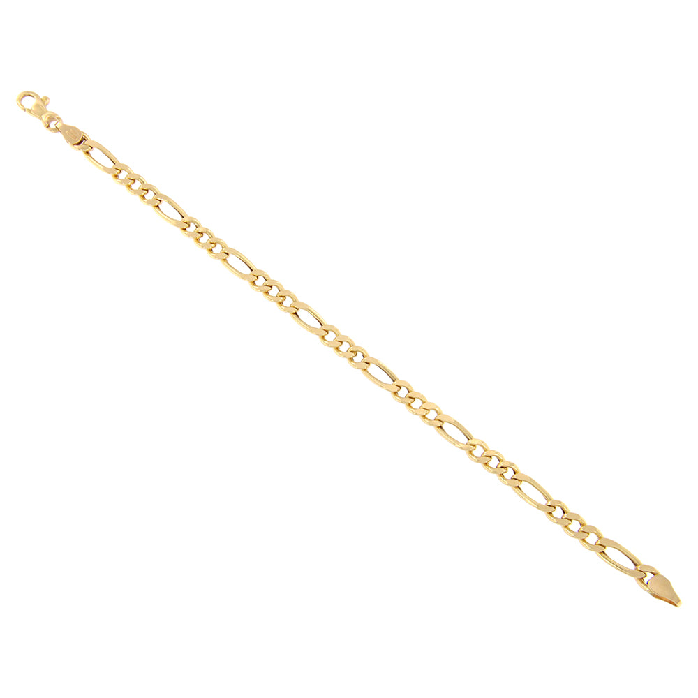 18ct gold Figaro bracelet