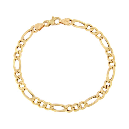 18ct gold Figaro bracelet