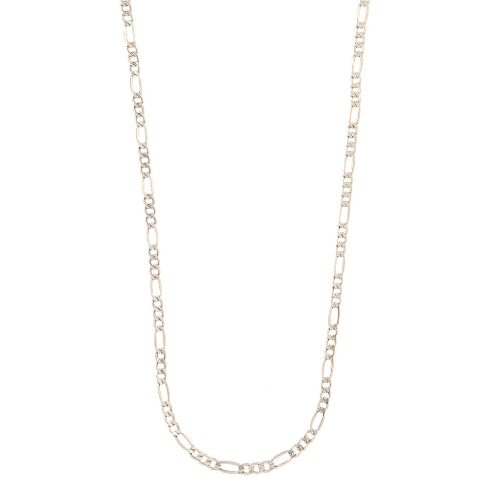 18ct gold White figaro chain