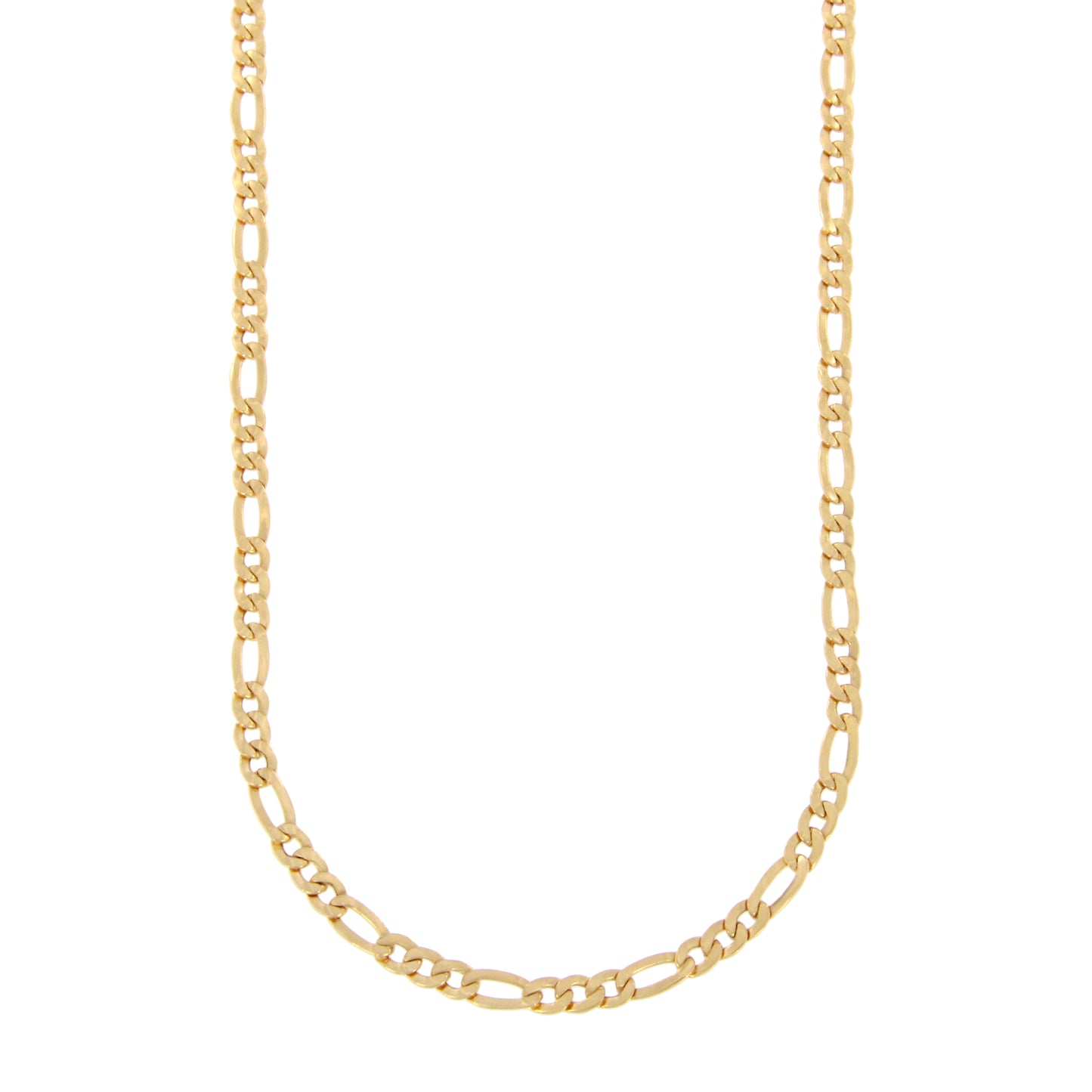 18ct gold Mirror figaro chain