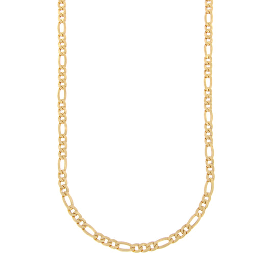 18ct gold Mirror figaro chain