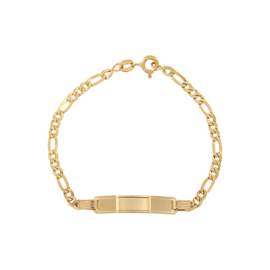 18ct gold Baby bracelet with plate