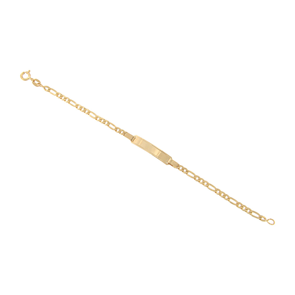 18ct gold Baby bracelet with plate