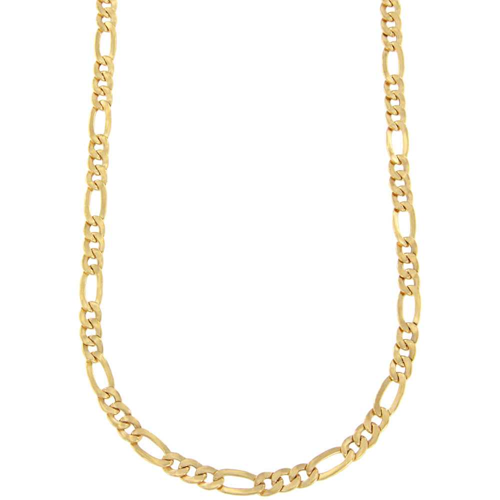 18ct gold Mirror figaro chain