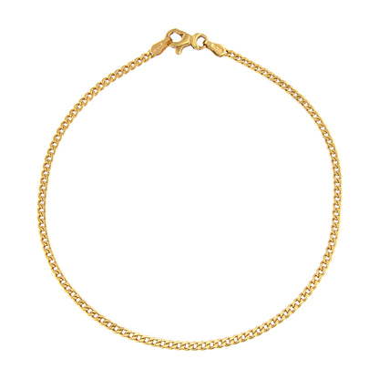 18ct gold Curb bracelet