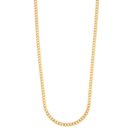 18ct gold Diamond cut curb chain