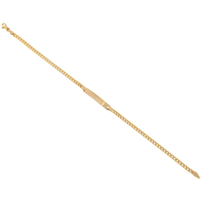 18ct gold Curb plate bracelet