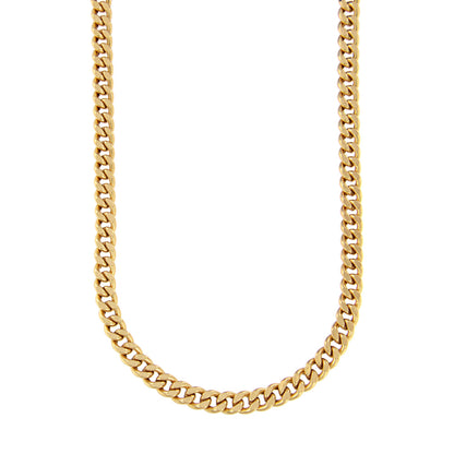 18ct gold Diamond curb chain